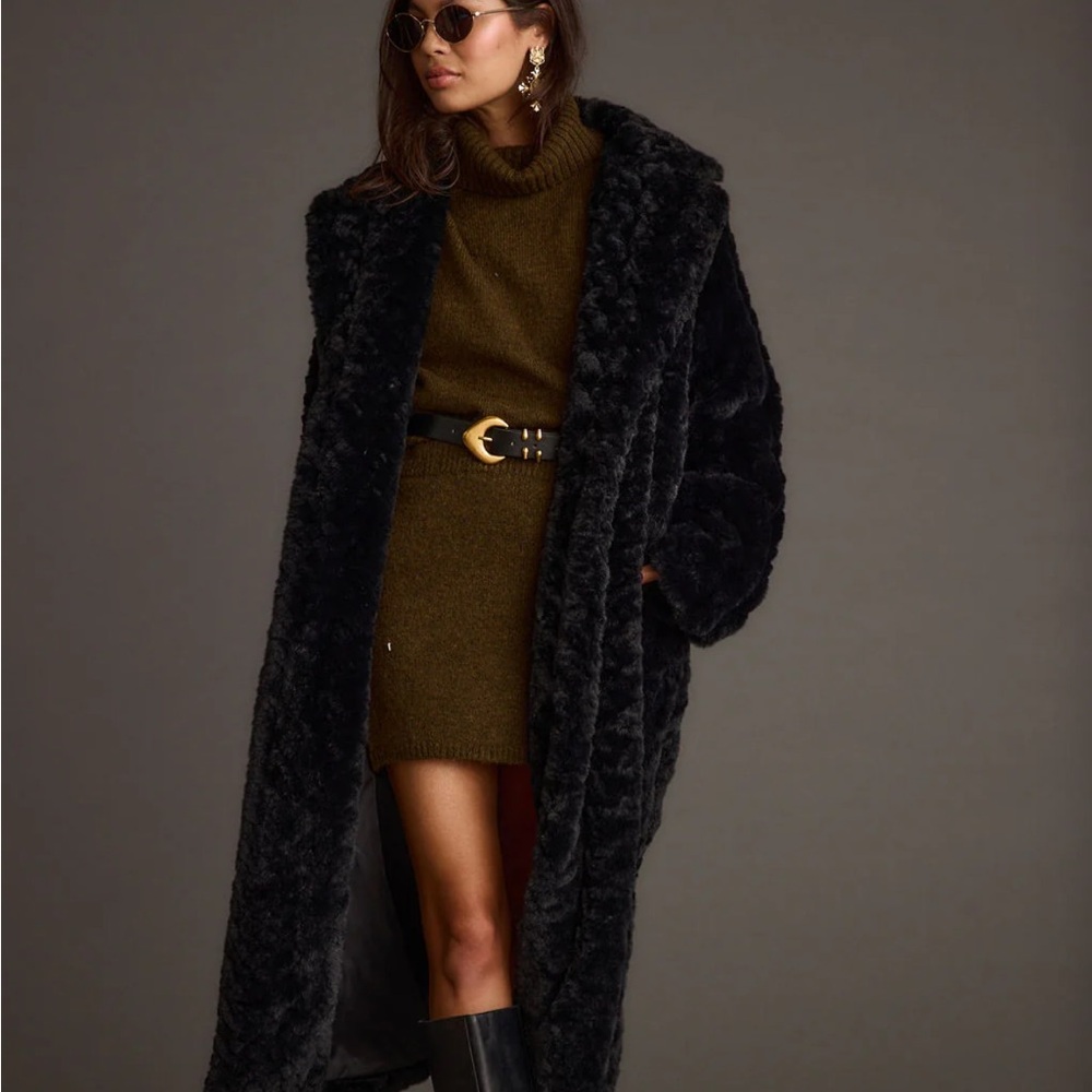 Black faux fur Jacket
